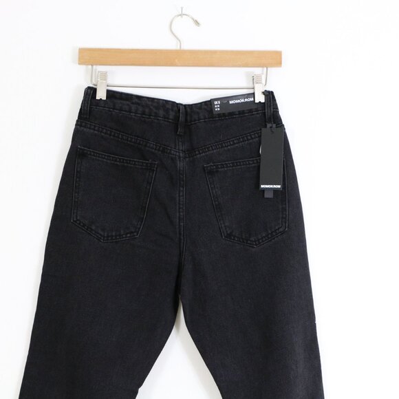 *MOMOKROM Black Highrise Mom Fit Jeans NWT - Picture 6 of 11